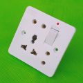 5in1 Universal Multi-functional Light Plug Wall Power Socket China Fitting Sheet China Switch Light Plug Open Board. 