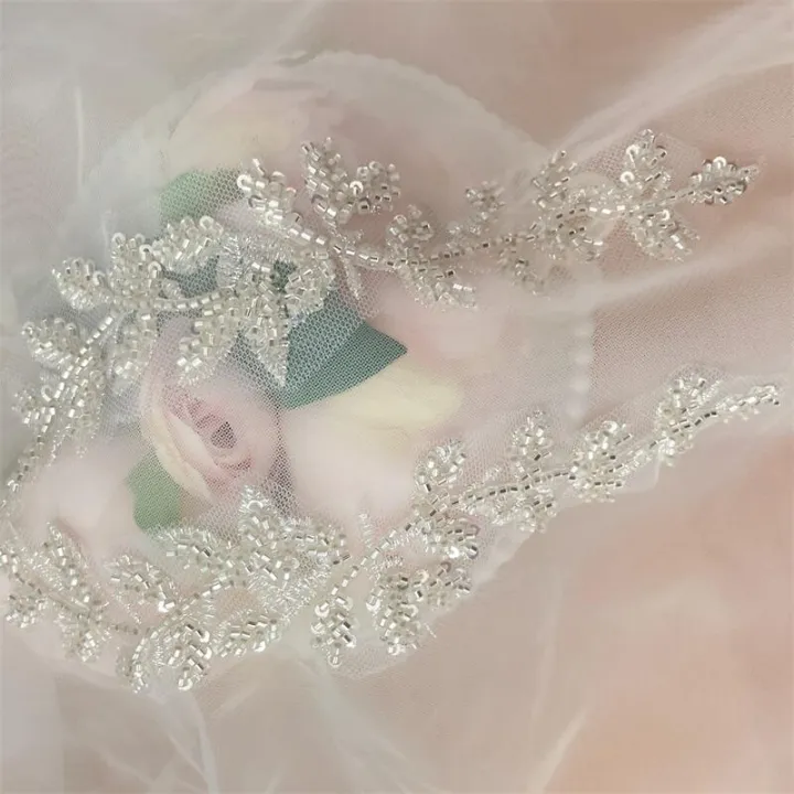 10PCS-2PCS.%20Silver%20White%20Beaded%20Lace%20Mirror%20Flowers.Flower%20Leaves%20Embroidery%20Wedding%20Dress%20Headdress.DIY%20Sewing%20Supplies%20Patch%20-%20Image%206