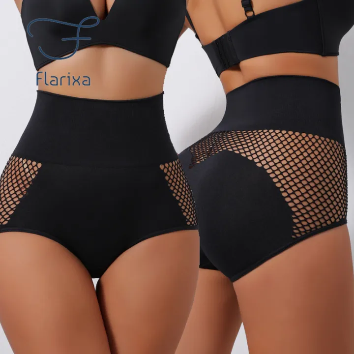 Flarixa%20Women%20Sexy%20Halow%20Out%20Hips%20Peach%20Buttocks%20Shaping%20Panties%20High%20Waist%20Tummy%20Control%20Shapewear%20Butt%20Lifting%20Underwear%20-%20Image%205