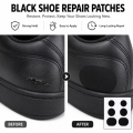 Self‑Adhesive Black Shoe Repair Patches, Flexible Fabric Shoe Heel Repair Stickers for Shoes Hole Repair. 