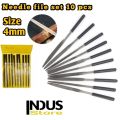 Needle File set 10 pcs 4mm× 140mm. 