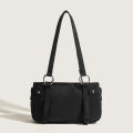 JIOMAY Nylon Luxury Designer Handbags for Women 2024 Spring and Summer Purses Travel Chain Totes Underarm Black Handsome Bags. 