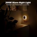 1/4 PCS LED Night Light Strip with Automatic Dusk To Dawn Sensor Suitable for Hallway Bedroom Kitchen Staircase Room Lights.