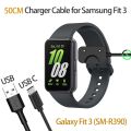 50CM For Samsung Galaxy Fit 3 Charger Watch Adapter USB / USB C Charging Cable Cord Magnetic For Samsung Galaxy Fit 3. 