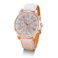 Double Layer Literal Simple Belt Watch Foreign Trade Unisex Quartz Watch.