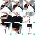 Neewer Microphone Isolation Shield Absorber Filter Vocal Isolation Booth with a 3/8" and a 5/8" Screw Adapter for Most Mic Stands. 