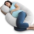 C-Shaped Pregnancy Pillow For Women | 100% Filled With Ball Fibre Polyester. 