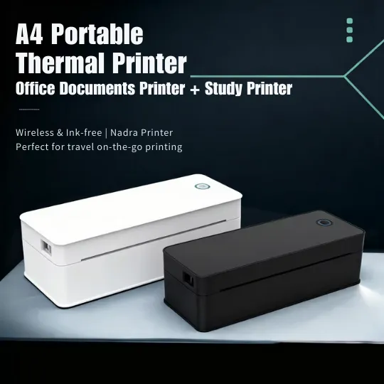 Omezizy Thermal Printer A4 - Bluetooth Portable Printer 300DPI, Mobile - View #5