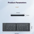 Mini Foldable Bluetooth Keyboard for iPad Samsung Tablet Wireless Keyboard for Andoroid/IOS/Windows Universal Keypad. 