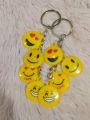 Wonderful Key Ring with Cute Emoji Design Pack of 2. 