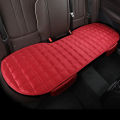 1 piece of plaid embroidered short pile without backrest, warm and comfortable, universal car cushion with storage bag, suitable. 