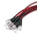 10PCS DC 3V 6V 12V 24V Pre Wired 5mm LED Light Lamp Bulb Prewired Emitting Diodes Transparent Yellow Blue Green White Red Orange. 