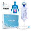 1200ml Reusable Enema Bag Kits Set Extra 10pcs Enema Clean Head Household Medical Colonic Cleansing Kits Vaginal Irrigator. 