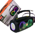 ET-312 RGB Party Speaker Double Horn Mini Outdoor Portable Wireless Bluetooth Rechargeable Speaker With Coloured Lights DJ Sound. 