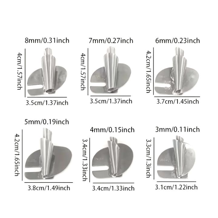 8-Piece Universal Hemming Tool Set – Fabric Folding & Rolled Hem Foot ...