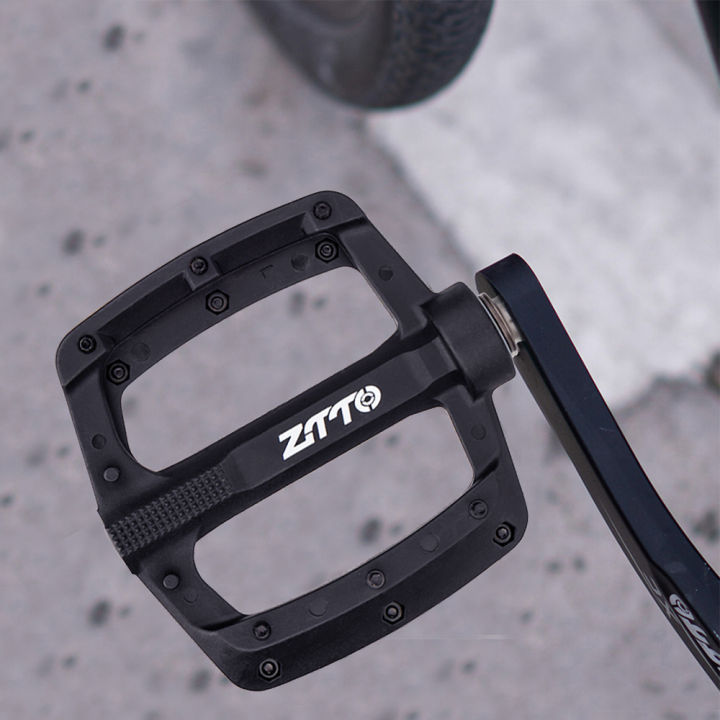 ZTTO%203%20Bearings%20MTB%20Externa%20Big%20Bearing%20Flat%20Pedal%20Steel%20axle%20XC%20AM%20Mountain%20Road%20bike%20Anti-slip%20Nylon%20Plastic%209/16%20Bicycle%20-%20Image%203
