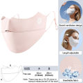 LOOGDEEL UPF50+ Sun Protection Ice Silk 3D Face Mask Women Cycling Anti-UV Breathable Bandana Hunting Running Sport Mask Scarf.