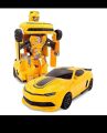 Transformers bumble bee yellow robo car with light and music for boys for kids. 