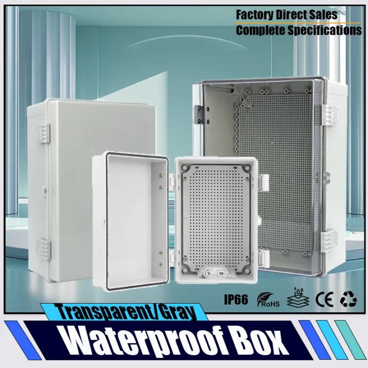 IP66%20Waterproof%20Transparent%20ABS%20Plastic%20Enclosure%20Junction%20Box%20Outdoor%20Power%20Distribution%20Electronic%20Instrument%20Case%20-%20Image%202