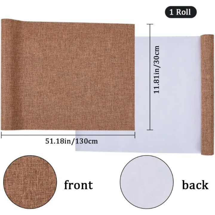1%20Sheet%2051%20x%2011.8%20Linen%20Book%20Cloth%20Brown%20Books%20Binding%20Fabric%20Surface%20Paper%20Backed%20Bookcover%20Densely%20Woven%20Cloth%20Books%20Album%20-%20Image%202