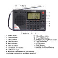 Tecsun PL380/XHDATA D109 DSP Professional Radio FM/LW/SW/MW Digital Portable Full Band Stereo Good Sound Quality Receiver.