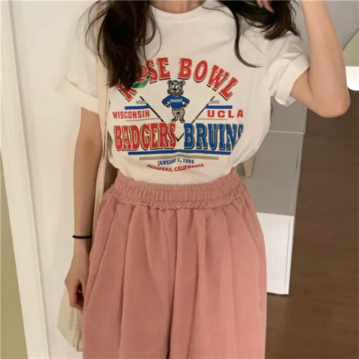 2025Printed%20Short%20Sleeve%20Plus%20Size%20Women's%20Short%20Sleeve%20T-Shirt%20Summer%20Loose%20Women's%20T-Shirt%20High%20Quality%20Letter%20Pattern%20CCXX224%20-%20Image%205