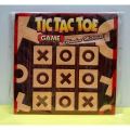 Tic Tac Toe Wooden Cross Zero Game. 