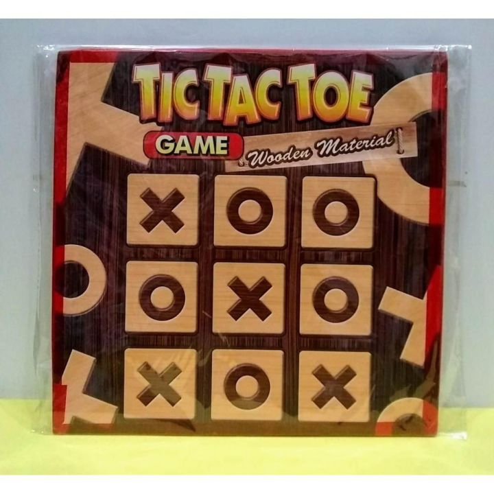 Tic Tac Toe Wooden Cross Zero Game