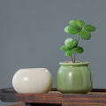 1PC Small Round Ball Flower Pot Small Fresh Ceramic Succulent Flower Pot Creative Simple Gardening Supplies Home Decoration. 