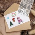 Christmas Clear Stamps Snowman Gingerbread Man Snowflake Merry Christmas Tree Transparent ReusableRubber Stamp. 