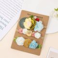 Baby Girl Headband set Cute Baby Elastic Hair Band  Flower Toddler Headbands Headwear Kids Accessories 3pcs/set. 