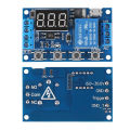 DC 6-30V Support Micro USB 5V LED Display Automation Cycle Delay Timer Switch Off Delay Time Relay 6V 9V 12V 24V. 