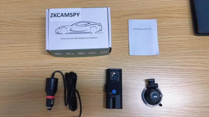 Dual Lens 1080P Car DVR Dash Camera Dashcam Front and Rear Cabin 3Camra ...