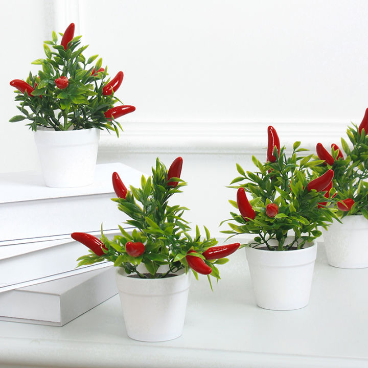 Home Desktop Window Sill Shelves Simulate Small Potted Plants ...