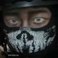 COD Keegan P. Russ Character Mask Cotton Headwear Black Windproof Outfit for Genesis 9 Skull Ghost for Motorcycle.
