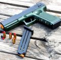 Glock 18 airsoft flock soft bullets toy for children best finishing high Quality gun. Best gun toy for Boys. 