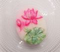 handmade floral design glycerin soap 70 grams handcrafted soap. 