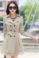 Button With Lace Attached Fleece Coat With Long Fleece Belt (mina). 