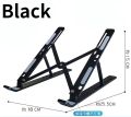 Adjustable laptop stands, Adjustable Height 7 Level, Foldable Laptop Stand  Aluminium metal Laptop Stand Solid Stand With Anti Slip Rubber Grips Portable Laptop Stand For all Size laptop Tablets and iOS Devices. 