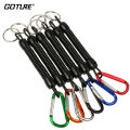 Goture 3pcs Fishing Lanyard 12cm/15cm/18cm Boating Fishing Rope Retractable Coiled Tether with Carabiner for Pliers Lip Grips. 