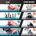 Silicone Wine Bottle Cap Air-Tight Leak Proof Stoppers for Champagne & Drinks Reusable Cork Replacement.