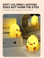 Duck Night Light Bedroom Decoration Cute Cartoon Animal Night Light Christmas  For Kids Room Bedside Sleeping Lamp. 