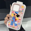 Dopamine Girl Butterfly Case Compatible for IPhone 16 15 14 11 13 12 Pro Max XR X XS Max 15 14 16 Plus Leather Texture Cover. 