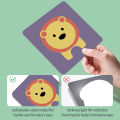 Black and white cards for early childhood education visual stimulation and cognitive cards for baby toys. 