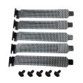 5PCS PCI Slot Cover Filter Blanking Board Cooling Fan Dust Ventilation PC Computer Case Graphics Card with Screws. 