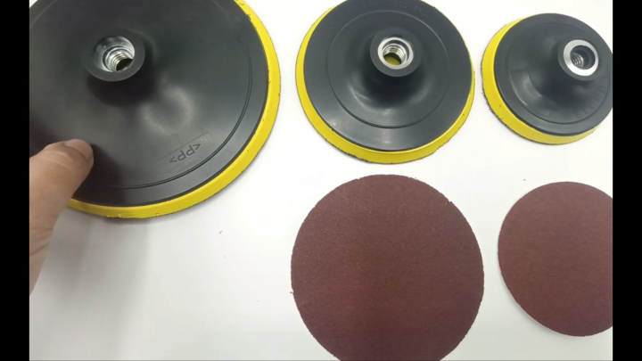 Abrasive disc sanding Backing Pad for Cleaning Polishing Waxing | 4"/100mm and 5"/125mm