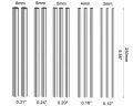 304 Stainless Steel Rod 2MM 3MM 4MM 5MM 6MM 8MM 10MM  Linear Shaft Round Ground Bar 125mm 200mm 250mm 330mm 500mm. 