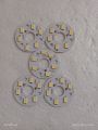 (5pcs) 4v 6 LED round SMD(1C6B) Light bulb circuit for mini Rechargeable DC fan and  light  - 5 pcs. 
