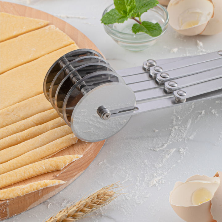 3/5/7 Wheel Cutter Dough Divider Dough Knife Flexible Roller Blade ...