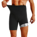 Men Sweat Sauna Shorts Body Shaper Fat Burning High Waist Trainer Shapewear Slimming Pants Fitness Running Sports Pants.
